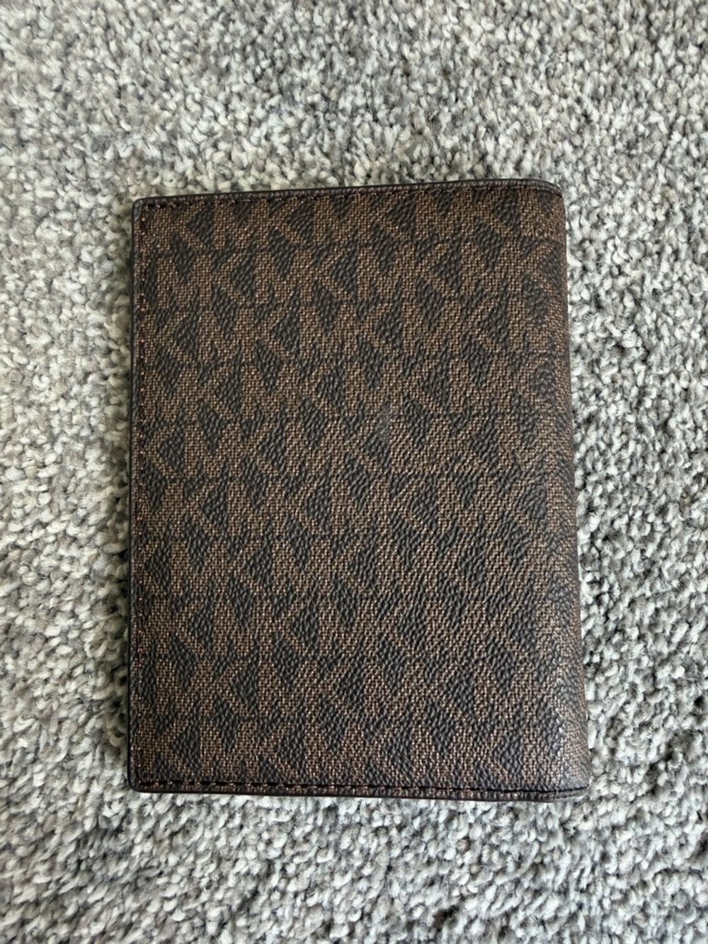Michael Kors Brown MK Logo Passport Holder - Picture 2 of 5